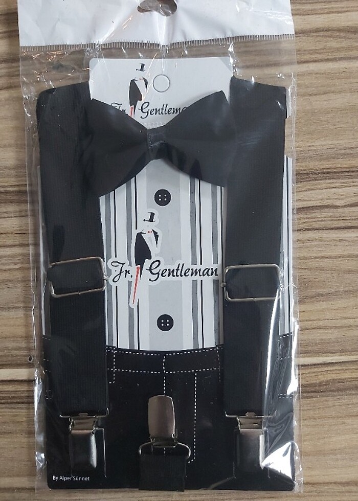 Erkek çocuk aski papyon takımı  - Görsel 3