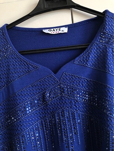 xl Beden lacivert Renk Penye bluz