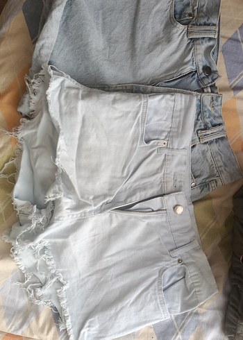 Gri Mini Kadın Denim Şort