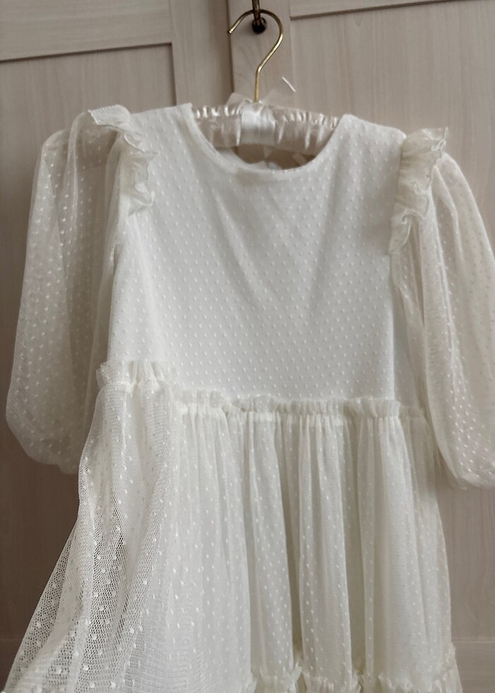 Bırkez özel gunde giyildi içi astarlı kollar tul - Görsel 2