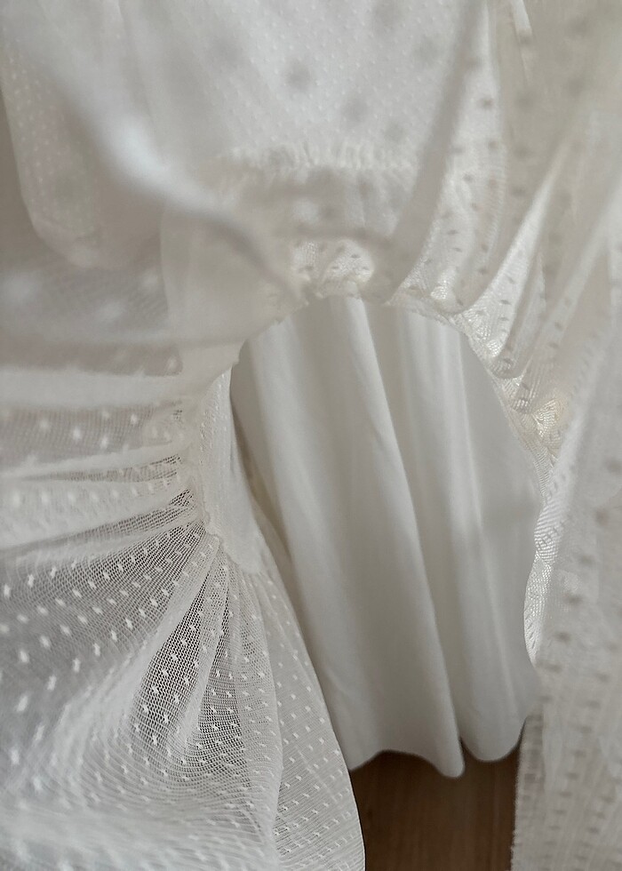 Bırkez özel gunde giyildi içi astarlı kollar tul - Görsel 4