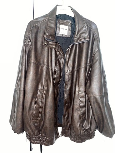 Bershka oversize deri ceket