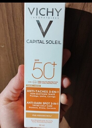 Vichy leke karşıtı güneş kremi 