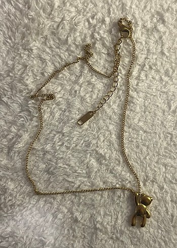 Accessorize Altın Renk Zincir Detaylı Ayıcık Kolye