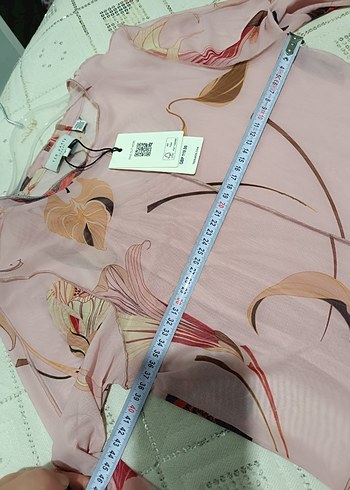 Ted Baker Pembe Desenli Transparan Mini Elbise yeni ve etiketli - Görsel 3