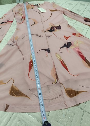 Ted Baker Pembe Desenli Transparan Mini Elbise yeni ve etiketli - Görsel 4
