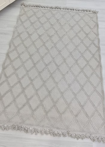 Bohem Gri Dokulu Kilim halı - Görsel 4