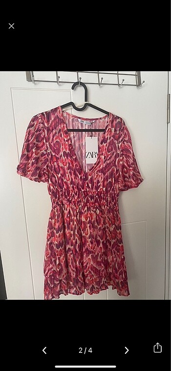 Zara Renkli Kısa Elbise