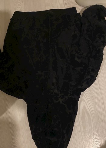 İçi polar dışı kadife kısa mont - Görsel 4