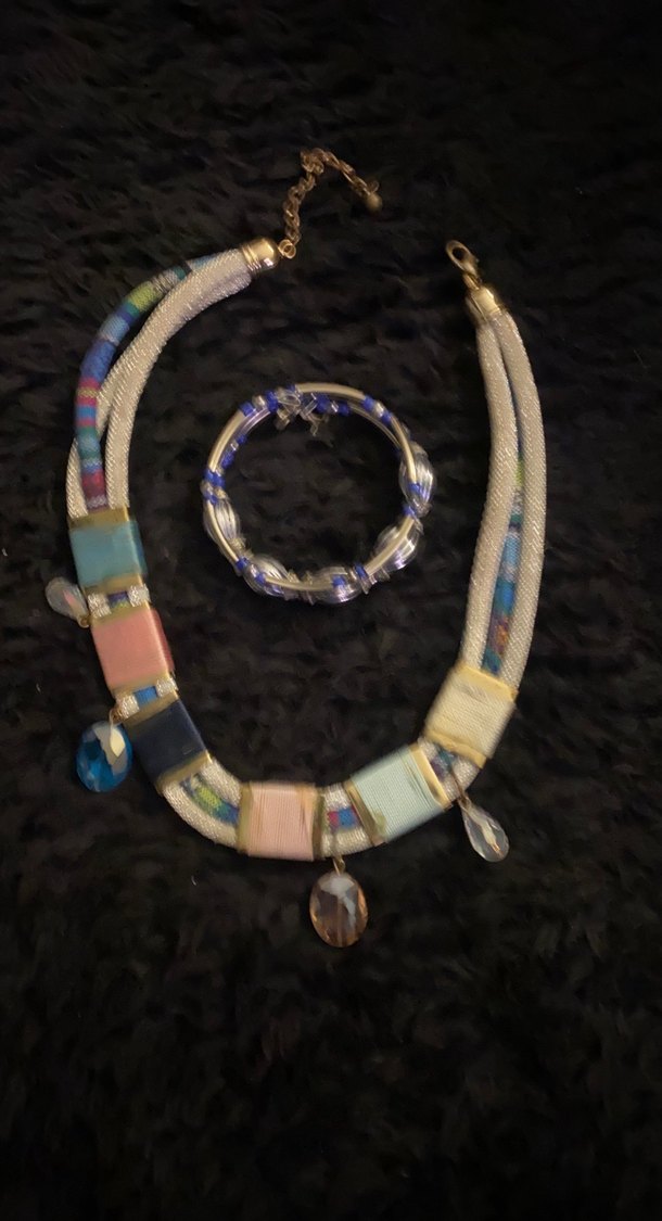 Bohem Çok Renkli Boncuklu Uzun Kolye - Görsel 2