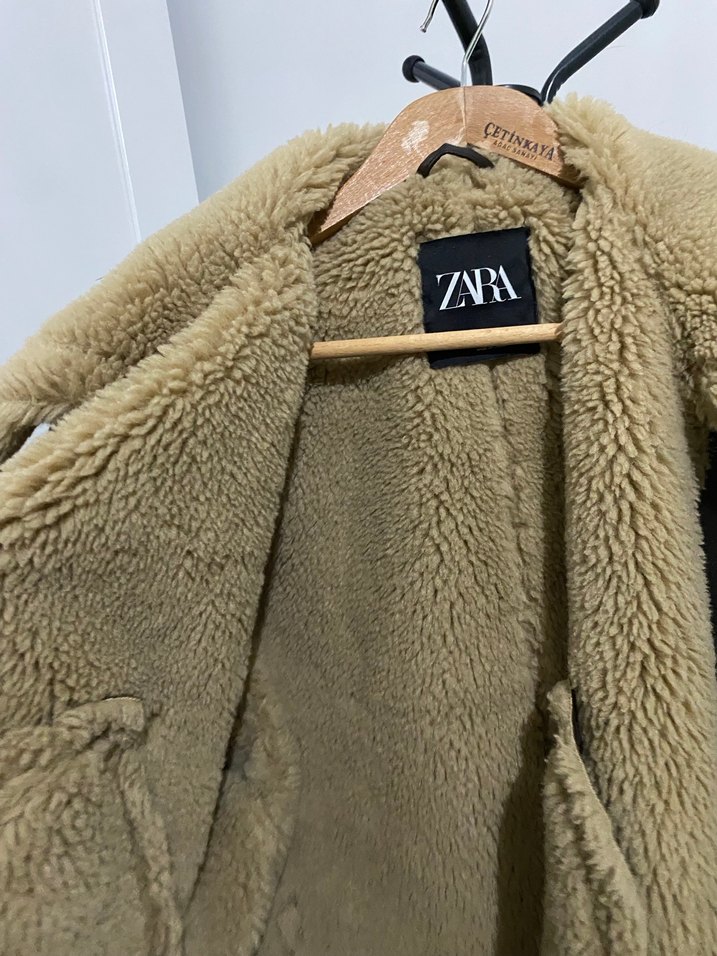 Kahverengi Deri Tüylü Ceket - Görsel 5