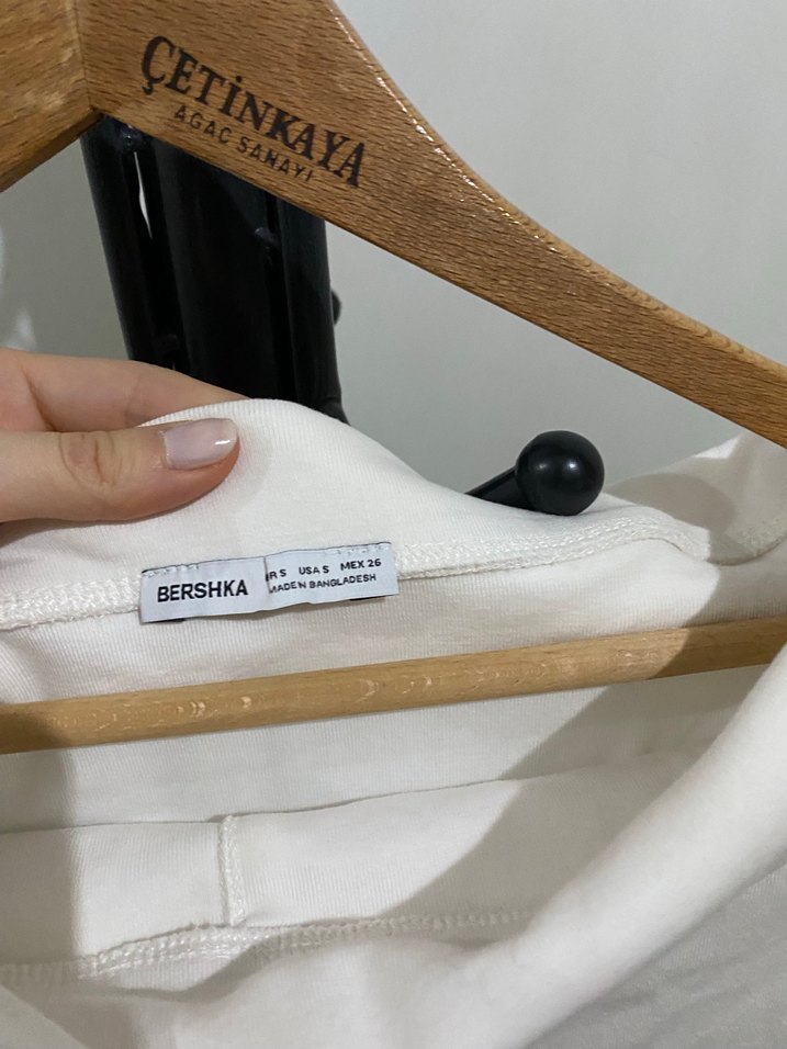 Düğmeli Beyaz Uzun Kollu Bluz - Görsel 5