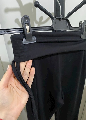 Bel Kıvırmalı  Siyah Kadın İspanyol Paça tayt - Görsel 5