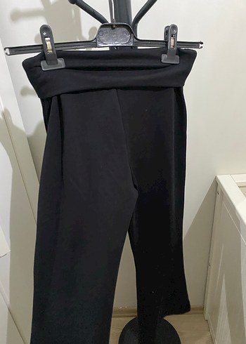 Bel Kıvırmalı  Siyah Kadın İspanyol Paça tayt - Görsel 4