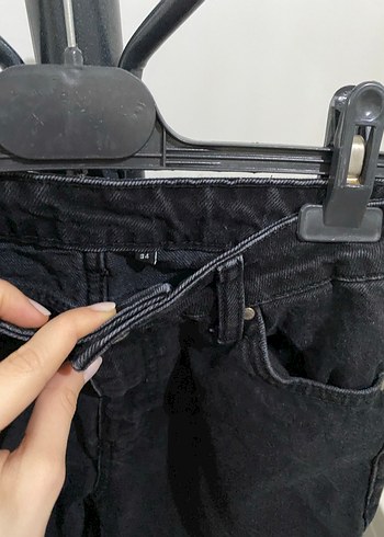 Siyah  Kadın Kot Pantolon - Görsel 6