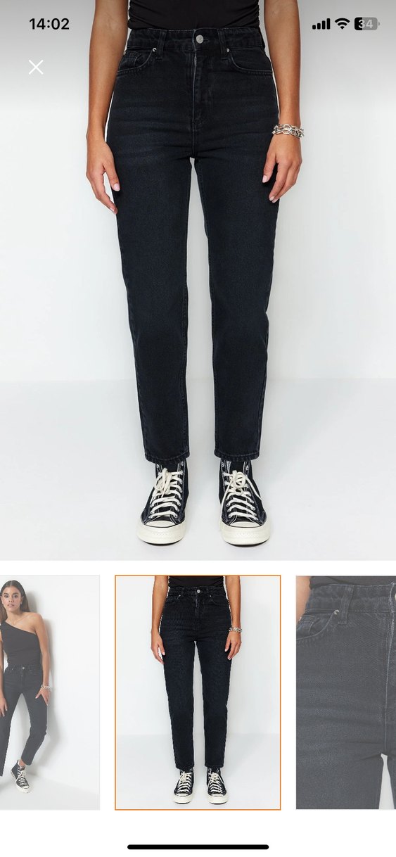 Siyah  Kadın Kot Pantolon - Görsel 2