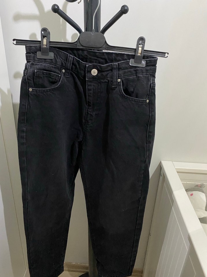 Siyah  Kadın Kot Pantolon - Görsel 5