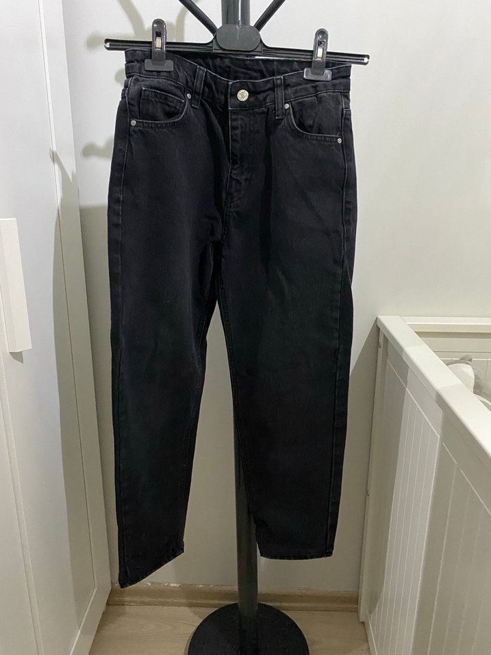 Siyah  Kadın Kot Pantolon - Görsel 4