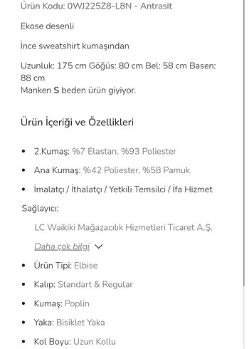 antrasit ekose elbise - Görsel 6