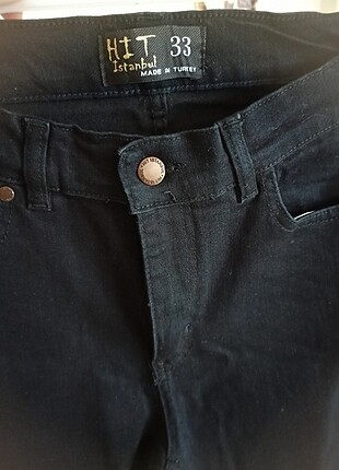 33 Beden siyah Renk Yüksek bel jean