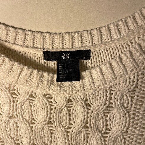 m Beden H&M Beyaz Kazak