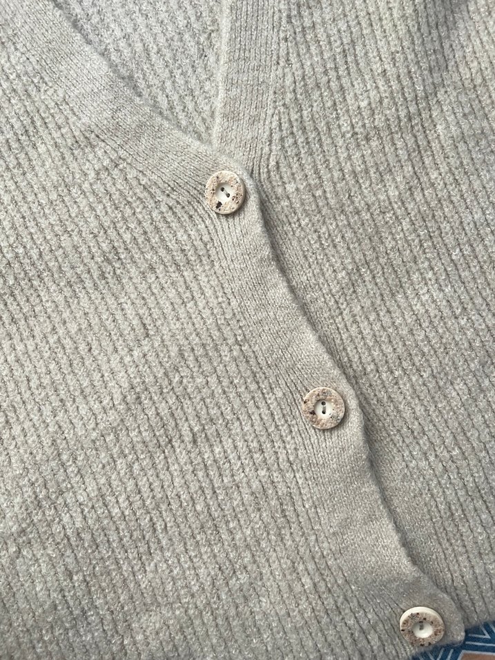 Bej  Triko Hırka - Görsel 3