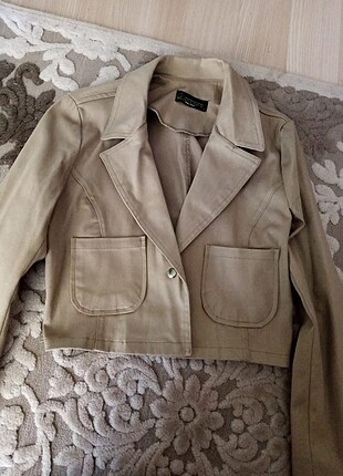 Crop blazer ceket 