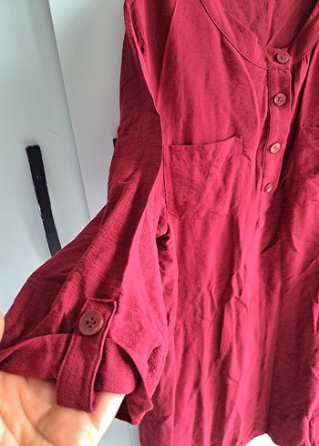Diğer Bordo Uzun Kollu Kadın elbise