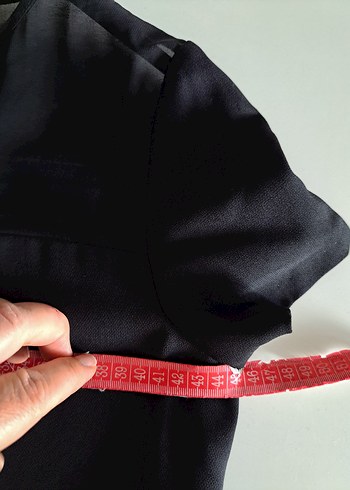 Topshop Kısa Kollu Siyah Mini Tulum - Görsel 7