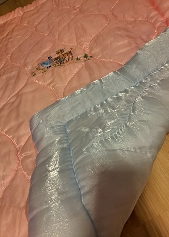 Nakışlı Pembe/Mavi  Çocuk yorganı - Görsel 3