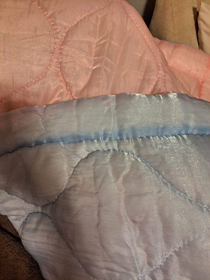 Nakışlı Pembe/Mavi  Çocuk yorganı - Görsel 5