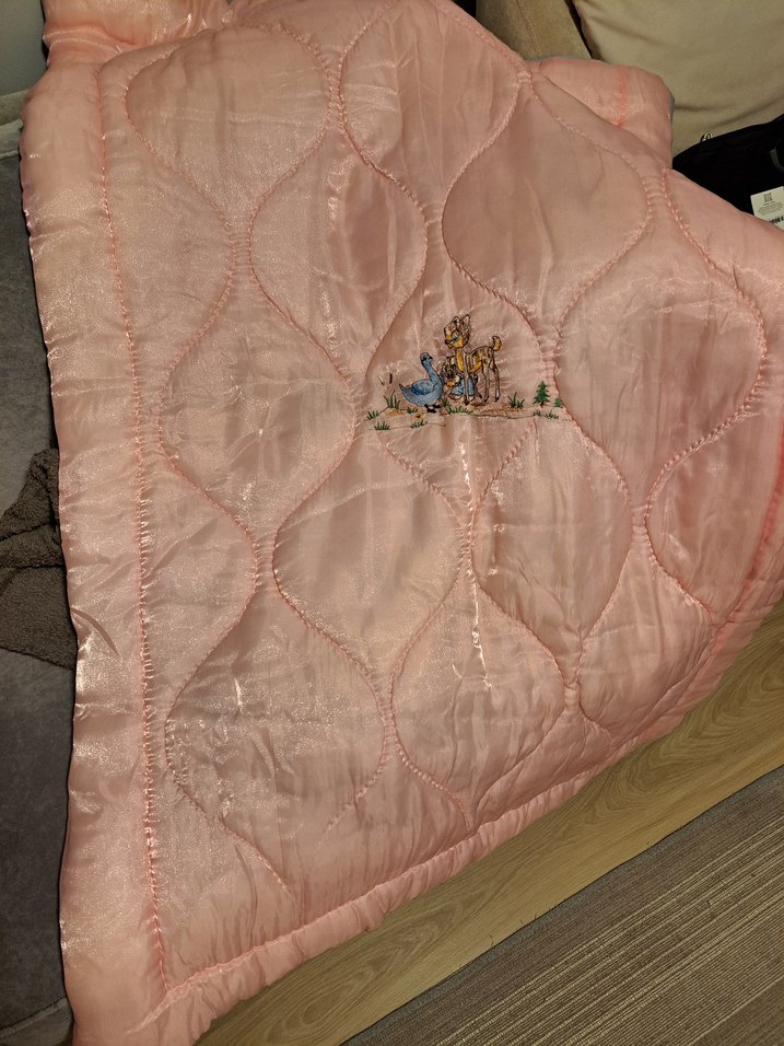 Nakışlı Pembe/Mavi  Çocuk yorganı - Görsel 4