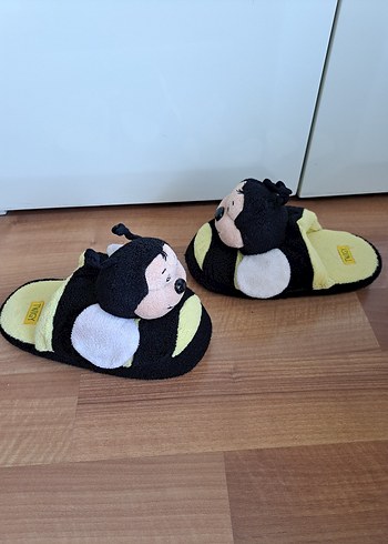 37 Beden sarı Renk Twigy Sarı Arı Desenli Sıcak Panduf