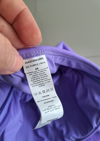 yeni,koton Mor Askılı Fırfırlı Kadın Mayo - Görsel 6