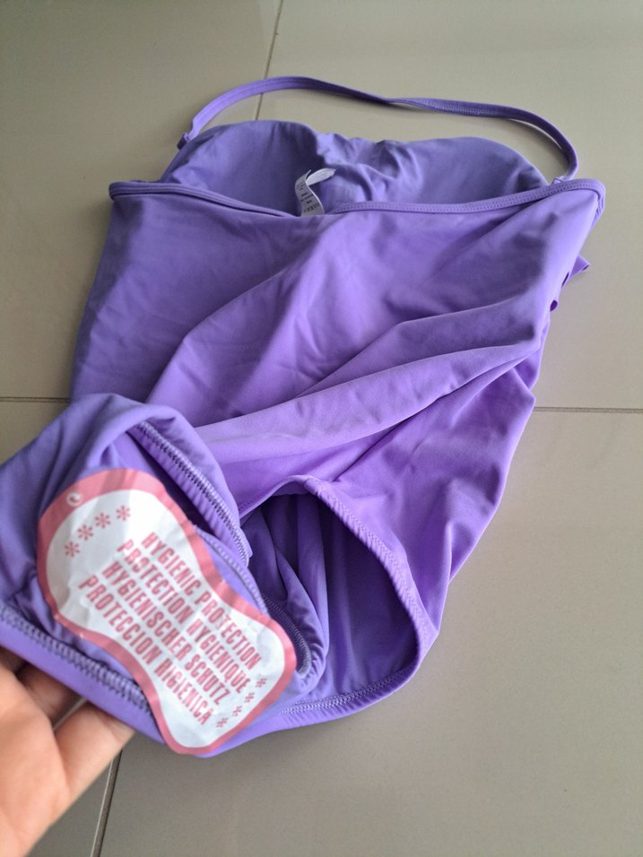 yeni,koton Mor Askılı Fırfırlı Kadın Mayo - Görsel 5