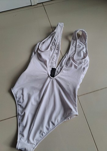 Trendyol Dantel Detaylı Beyaz Bohem Kadın Mayo - Görsel 3