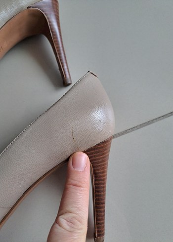 Nine West Bej Modern Klasik Stiletto Topuklu Kadın Ayakkabı - Görsel 7