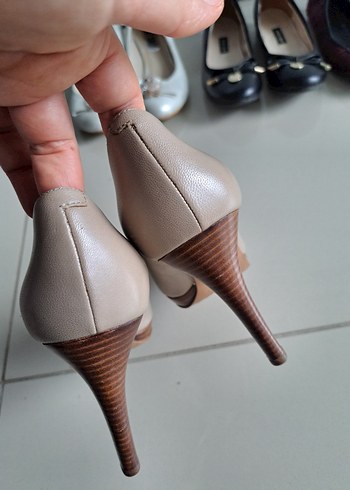 Nine West Bej Modern Klasik Stiletto Topuklu Kadın Ayakkabı - Görsel 4