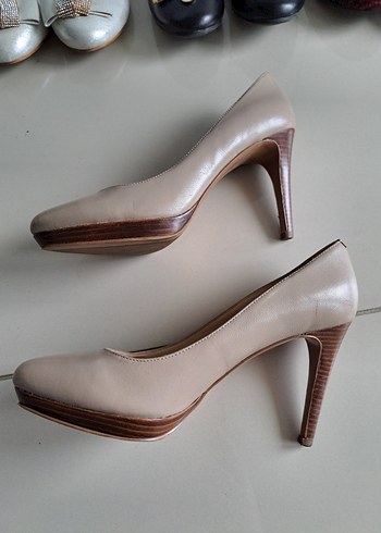 Nine West Bej Modern Klasik Stiletto Topuklu Kadın Ayakkabı - Görsel 5