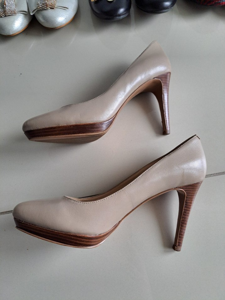 Nine West Bej Modern Klasik Stiletto Topuklu Kadın Ayakkabı - Görsel 5