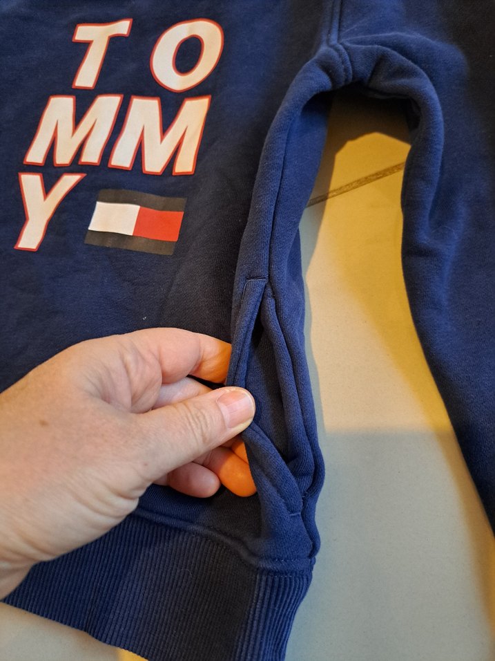 Tommy Hilfiger Erkek Çocuk Lacivert Kapüşonlu Sweatshirt - Görsel 2