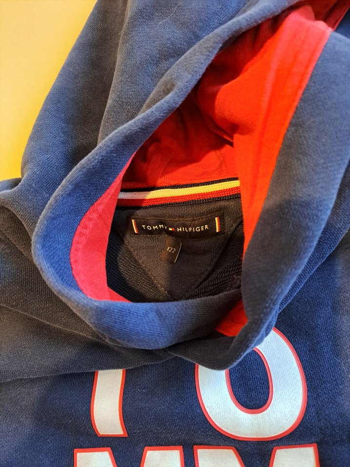 Tommy Hilfiger Erkek Çocuk Lacivert Kapüşonlu Sweatshirt - Görsel 3