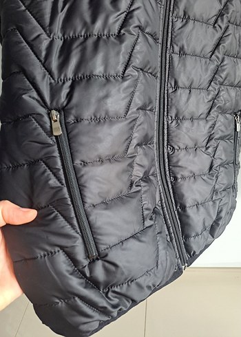 Slazenger Siyah Fermuarlı Erkek Streetwear Mont - Görsel 3