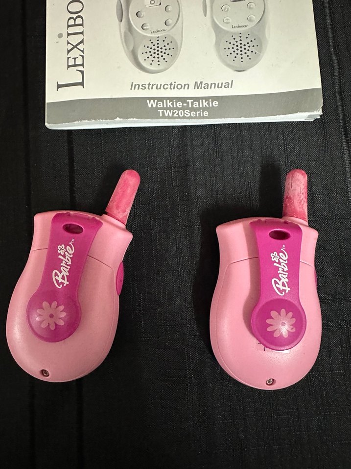 Pembe  Telsizi ve Kamera Seti barbie - Görsel 3