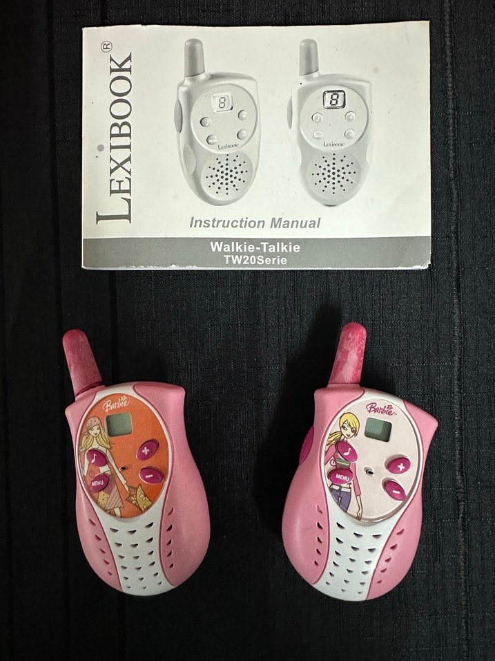 Pembe  Telsizi ve Kamera Seti barbie - Görsel 2