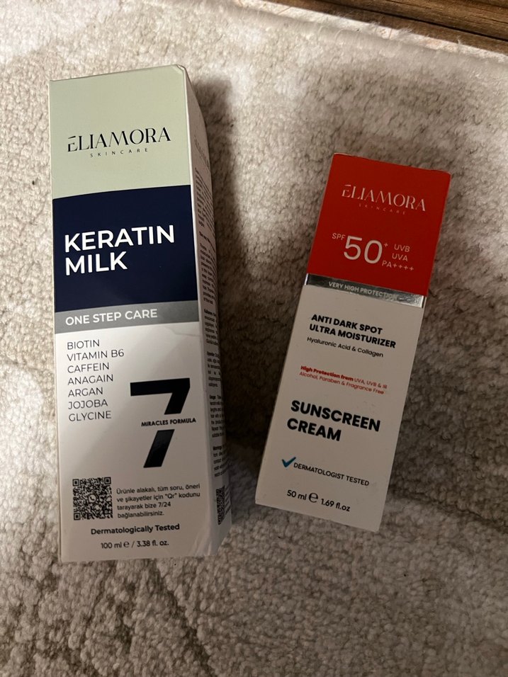 Eliamora Keratin Milk ve SPF 50 Güneş Kremi - Görsel 2