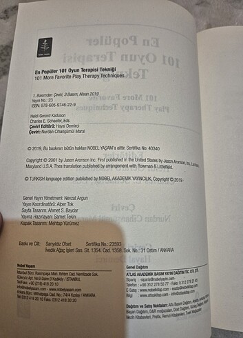  Kitap: 101 Oyun Terapisi Tekniği 