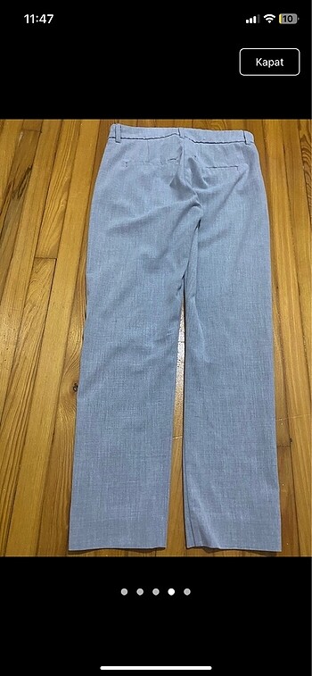 34 Beden Bershka gri kumaş pantolon