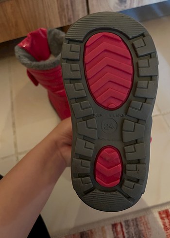 Kız Çocuk Pembe Kürklü Yağmur Botu - Görsel 8