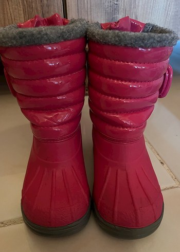 Kız Çocuk Pembe Kürklü Yağmur Botu - Görsel 5